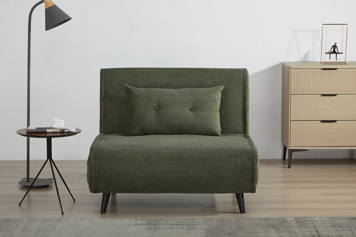 Schlafsessel SMART MULTIFUNCTION 100cm Kordel grün