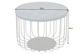 Couchtisch FACTORY LOFT 56cm Mangoholz grau
