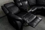 Cinema armchair HOLLYWOD 5-seater artificial leather black