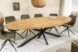 Dining table GALAXIE 240cm oval mango wood natural brown