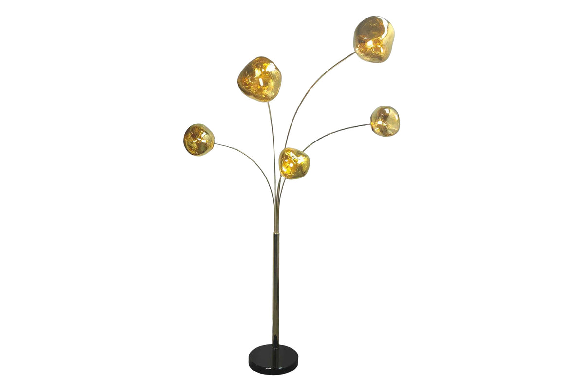 Podlahová lampa LIQUID DIAMOND gold 200cm