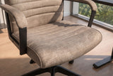 Office chair LAZIO 49-59cm w/ tilt function vogue velour velvet taupe