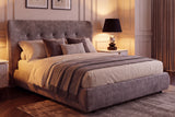 Bed FLORENZ 180x200cm velvet grey