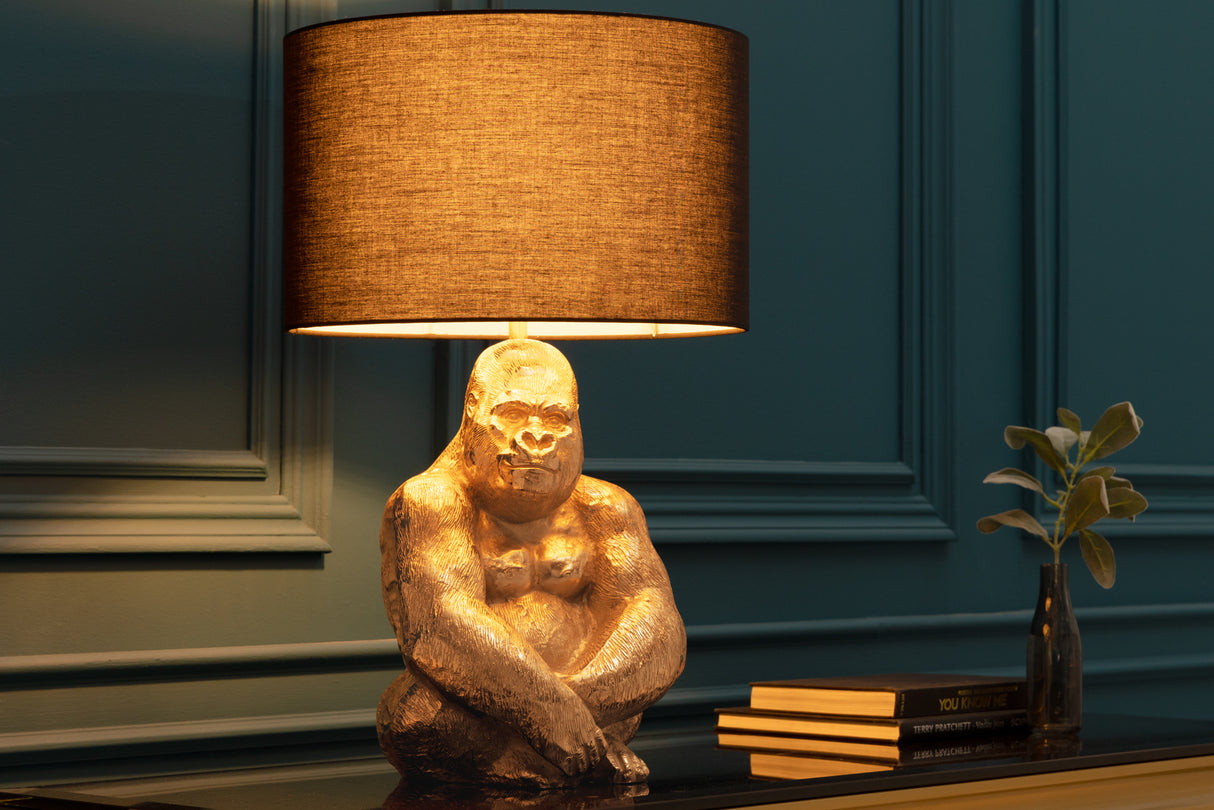 Lampe GORILLA 60cm gold ohne Lampenschirm