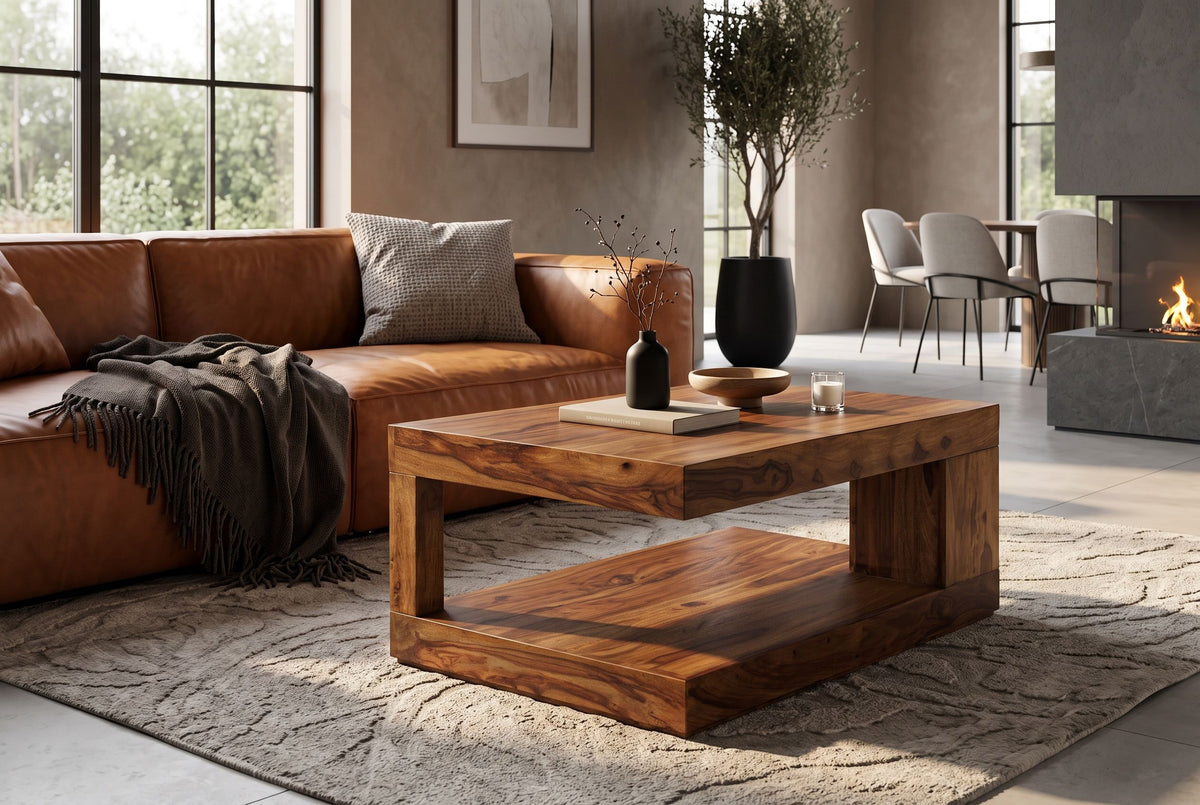 Couchtisch GIANT XL 90x60cm Sheesham