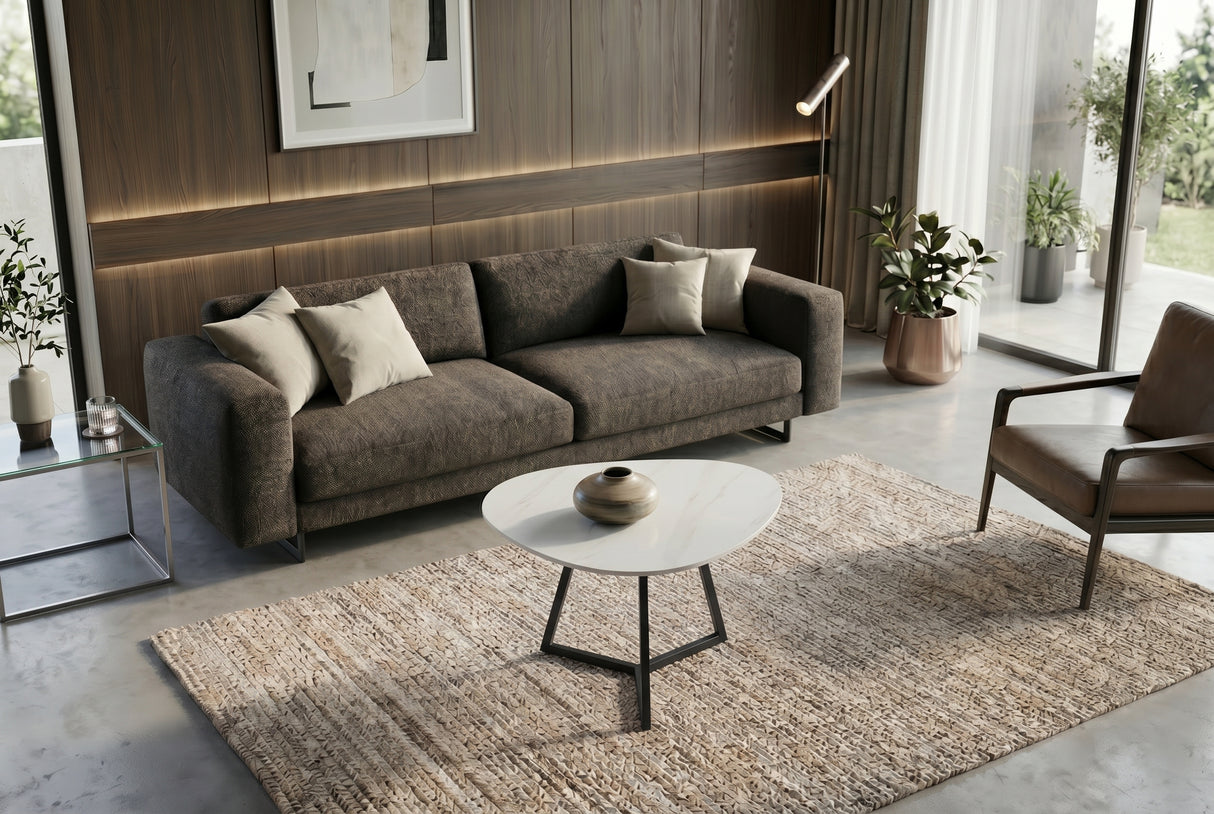 Coffee table MARVELOUS 70cm ceramic white