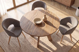 Dining table ART WOOD 100cm round mango wood brown