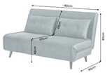 Sleeping chair SMART MULTIFUNCTION 140cm velvet petrol