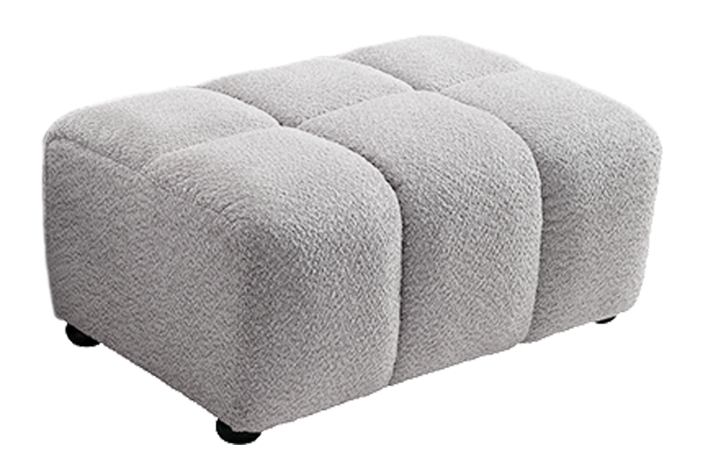 Hocker CLOUD 100cm Bouclé grau
