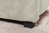 Bett PARIS 180x200cm CHESTERFIELD-Look Samt champagnerbeige mit Stauraum