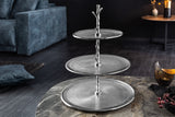 Etagere ABSTRACT 50cm 3 trays silver