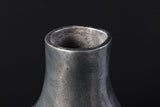Vase RING 30cm metal dark grey handmade