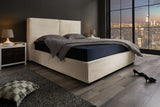 Bett ROCCO 180x200cm Kord beige mit Stauraum