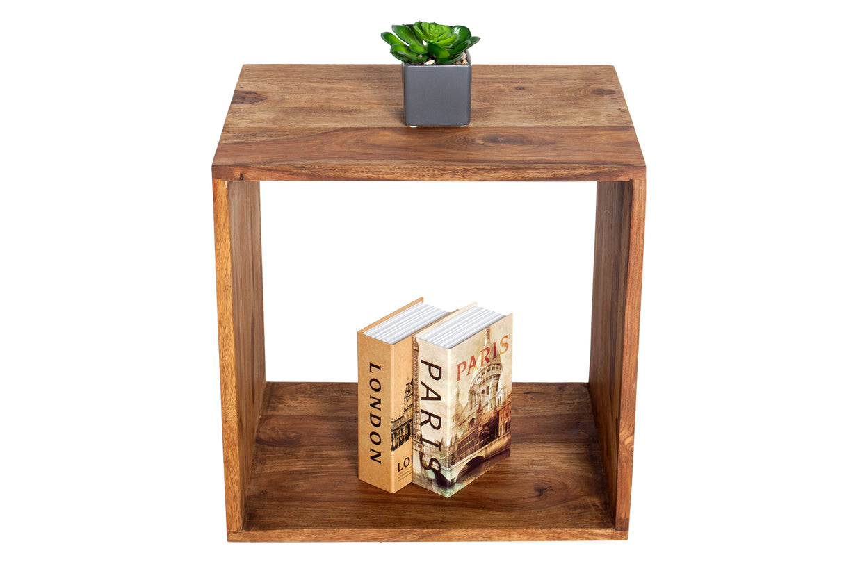 Side table shelve MAKASSAR 45cm sheesham wood