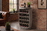Wine shelf BODEGA 80cm for 23 bottles fir wood natural