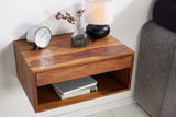 Bedside table LAGOS 50cm hanging sheesham wood