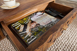 Coffee table MYSTIC LIVING 100cm sheesham wood natural