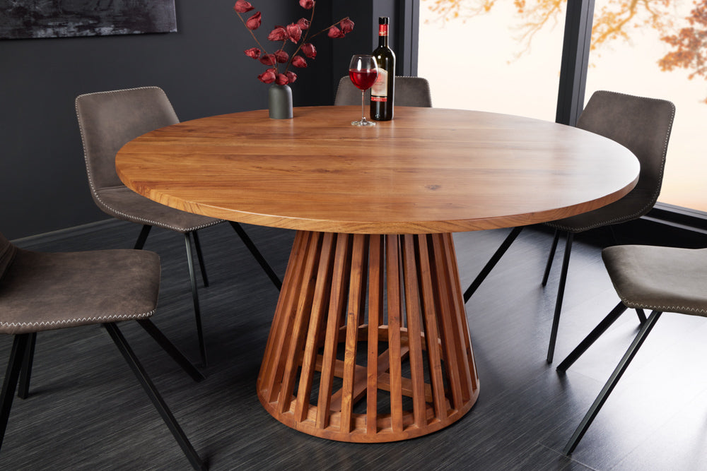Dining table MAISON JADE Ø 120cm round acacia wood