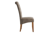Chair CASA w/ neck roll microfibre taupe