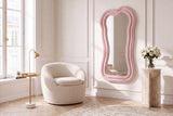Wall mirror ALICE II 100cm pink