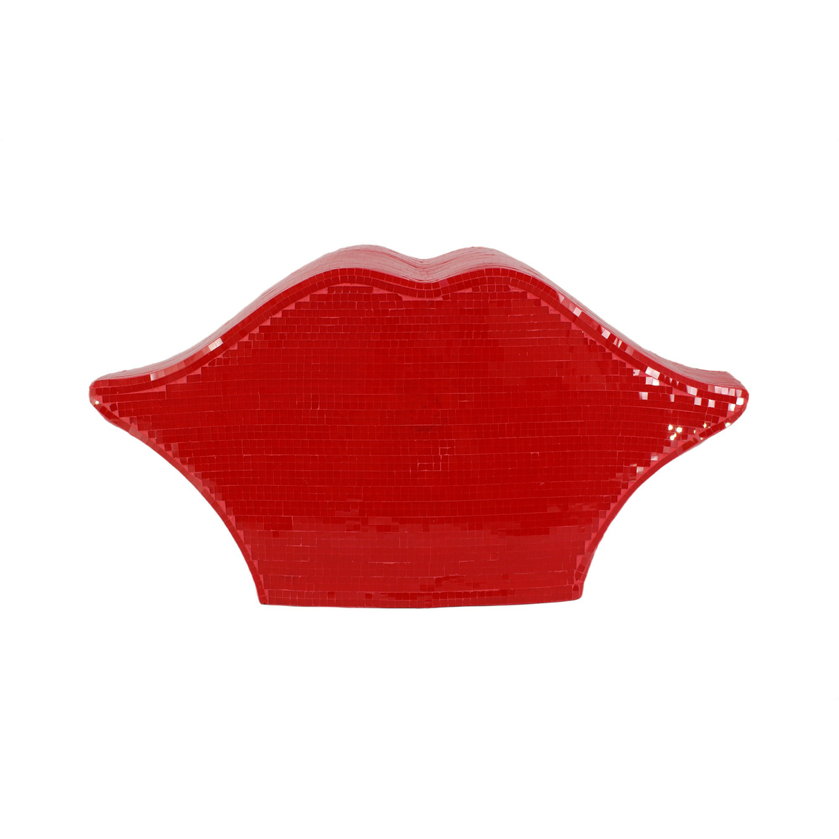 Dekoration DISCO LIP 45cm Mosaik rot