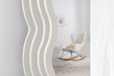 Wandspiegel WAVE 160cm weiß