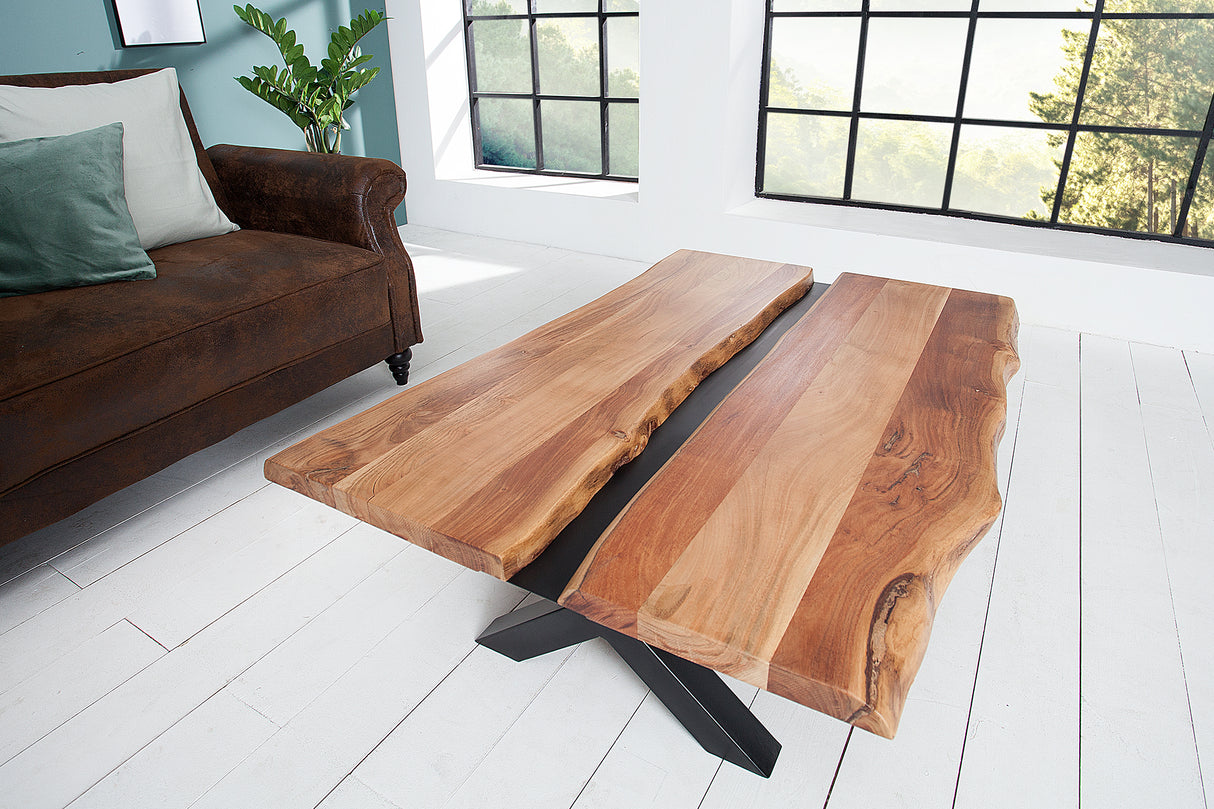 Coffee table AMAZONAS 110cm massive acacia wood