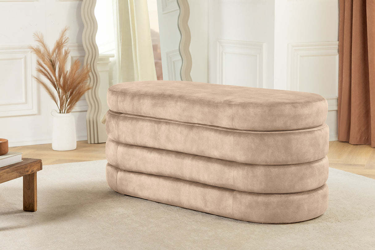 Polsterbank VOQUE 115cm Samt Champagner
