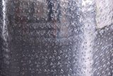 Vase ORIENTAL 50cm mit Hammerschlageffekt silber
