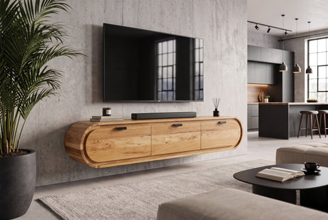 TV-Board ORGANIC 160cm hanging acacia wood natural