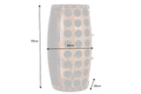 Weinfass SEVEN SEAS 95cm für 24 Flaschen und 12 Gläser Kiefernholz antikbraun