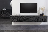 TV-Board SCORPION 200cm 3D hanging black mango wood