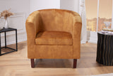 Armchair HEMINGWAY velvet mustard yellow