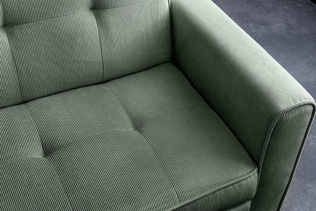 Sofa bed SMART 180cm 2-seater cord green