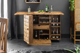 Bar cabinet MOSAICO 130cm sheesham wood natural