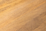 Dining table ART DECO 220cm oval table top mango wood natural creamy