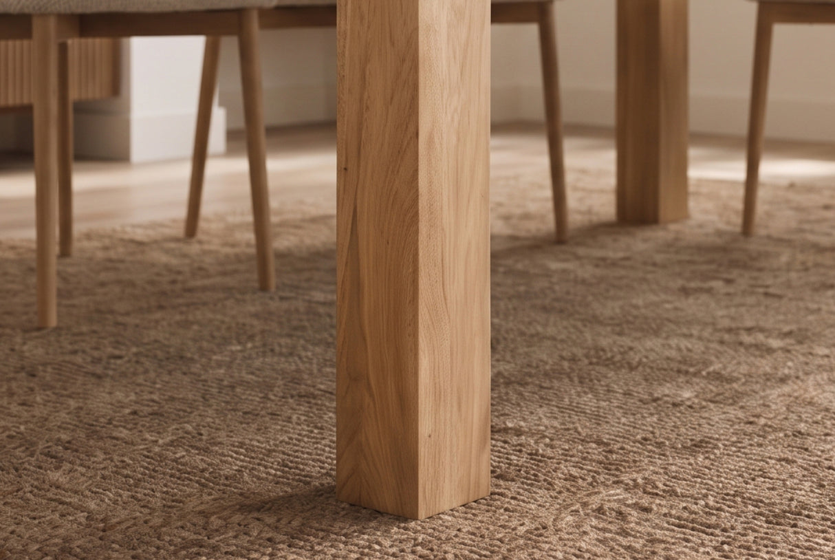 Esstisch MAKASSAR 160cm Mangoholz creme-natur
