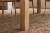Esstisch MAKASSAR 160cm Mangoholz creme-natur
