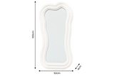 Wall mirror ALICE II 100cm white