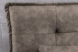 Sofa bed JAZZ 195cm 3-seater microfibre taupe