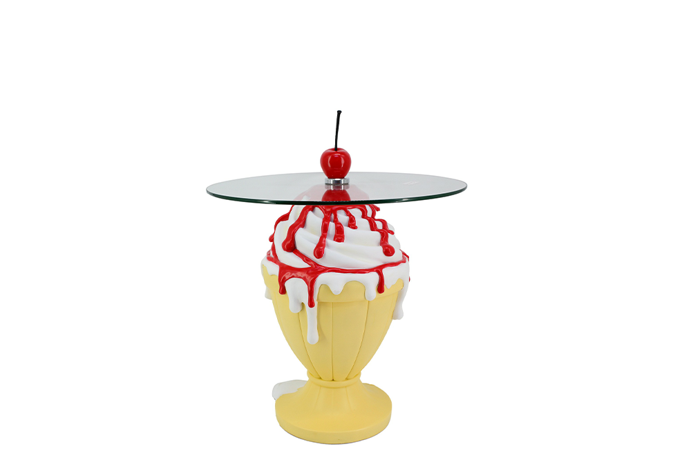 Beistelltisch SWEET SOCIETY Soft Pop 65cm pastellgelb weiß
