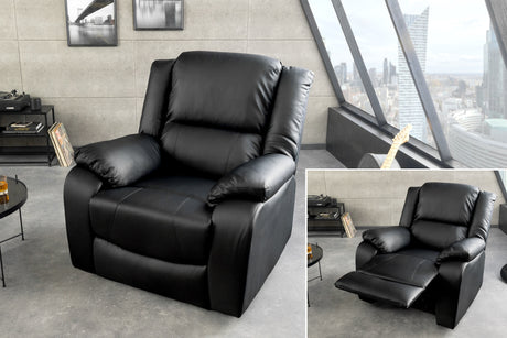Cinema armchair HOLLYWOOD artificial leather black