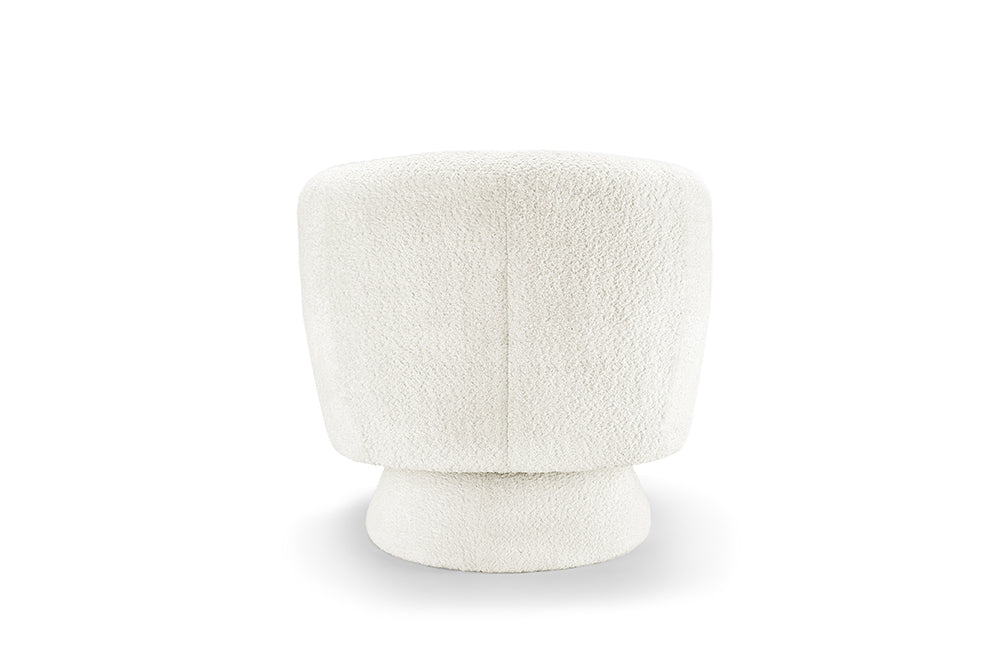 Sessel BOSSA NOVA drehbar Bouclé weiß