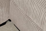 Corner sofa BABYLON 270cm XXL w/ ottoman cord beige