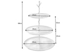 Etagere ABSTRACT 50cm 3 trays silver