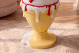Beistelltisch SWEET SOCIETY Soft Pop 65cm pastellgelb weiß
