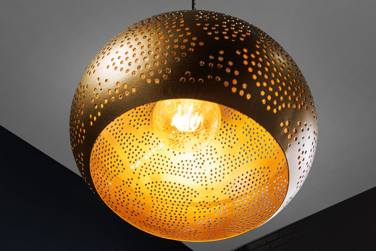 Pendant lamp ORIENT LIVING 50cm iron w/ gold decor