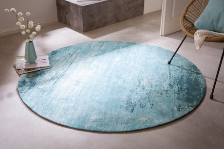 Carpet MODERN ART 150cm round tourquoise