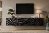 TV-Board SCORPION 160cm 3D hanging mango black