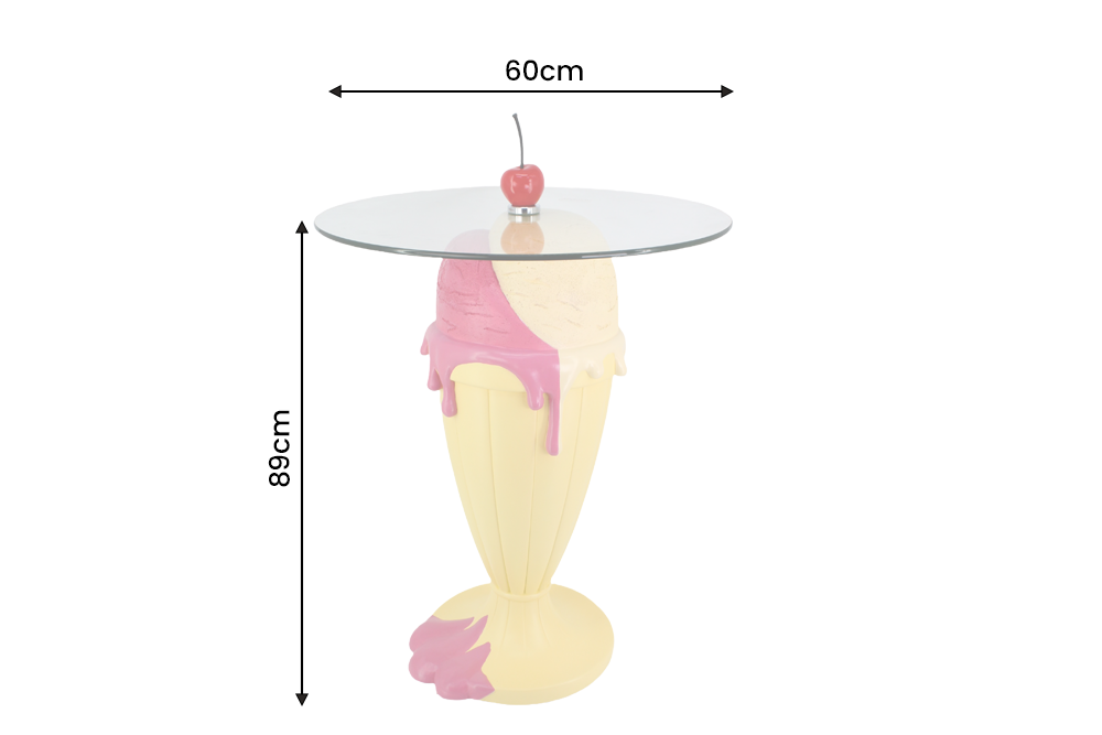 Bistrotisch SWEET SOCIETY Sundae 90cm pastellgelb